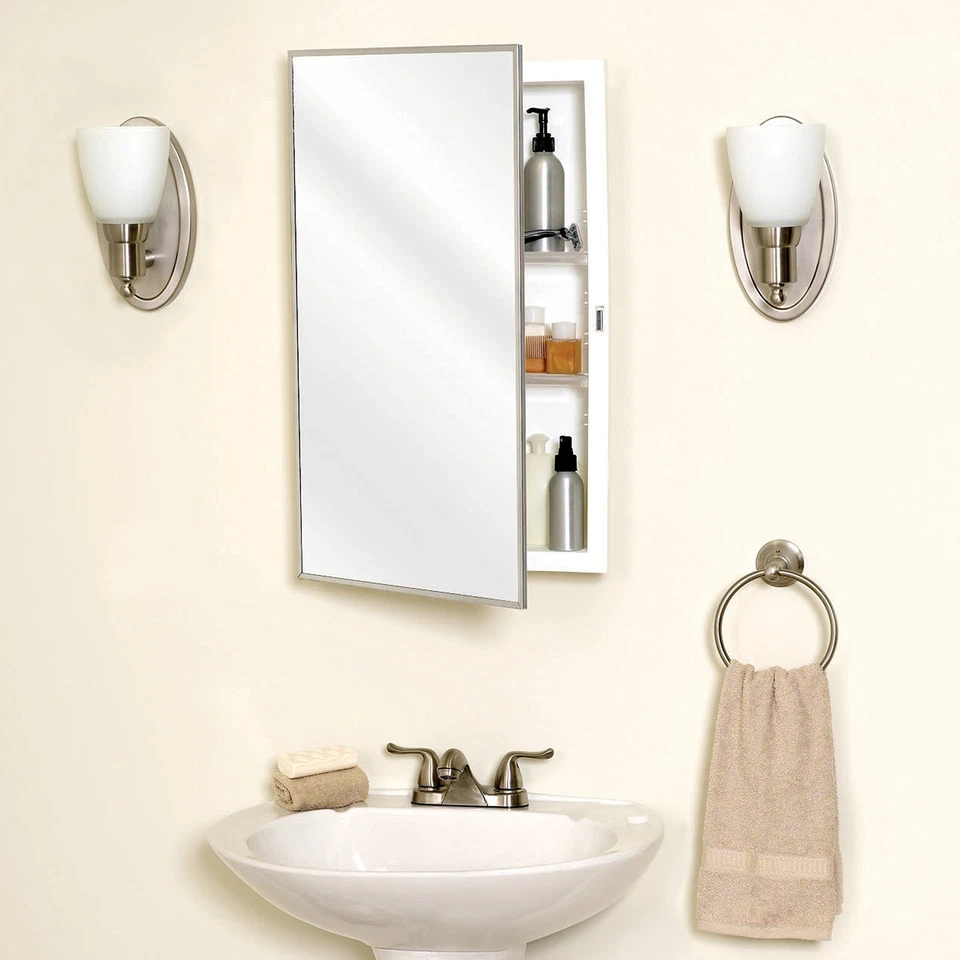 Zenith Products 105, Stainless Steel Framed Medicine Cabinet, 16 in x 26 in - Image 3 of 3