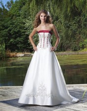 Classic corset wedding dress wedding dress burgundy ivory 32-60 lace up lace
