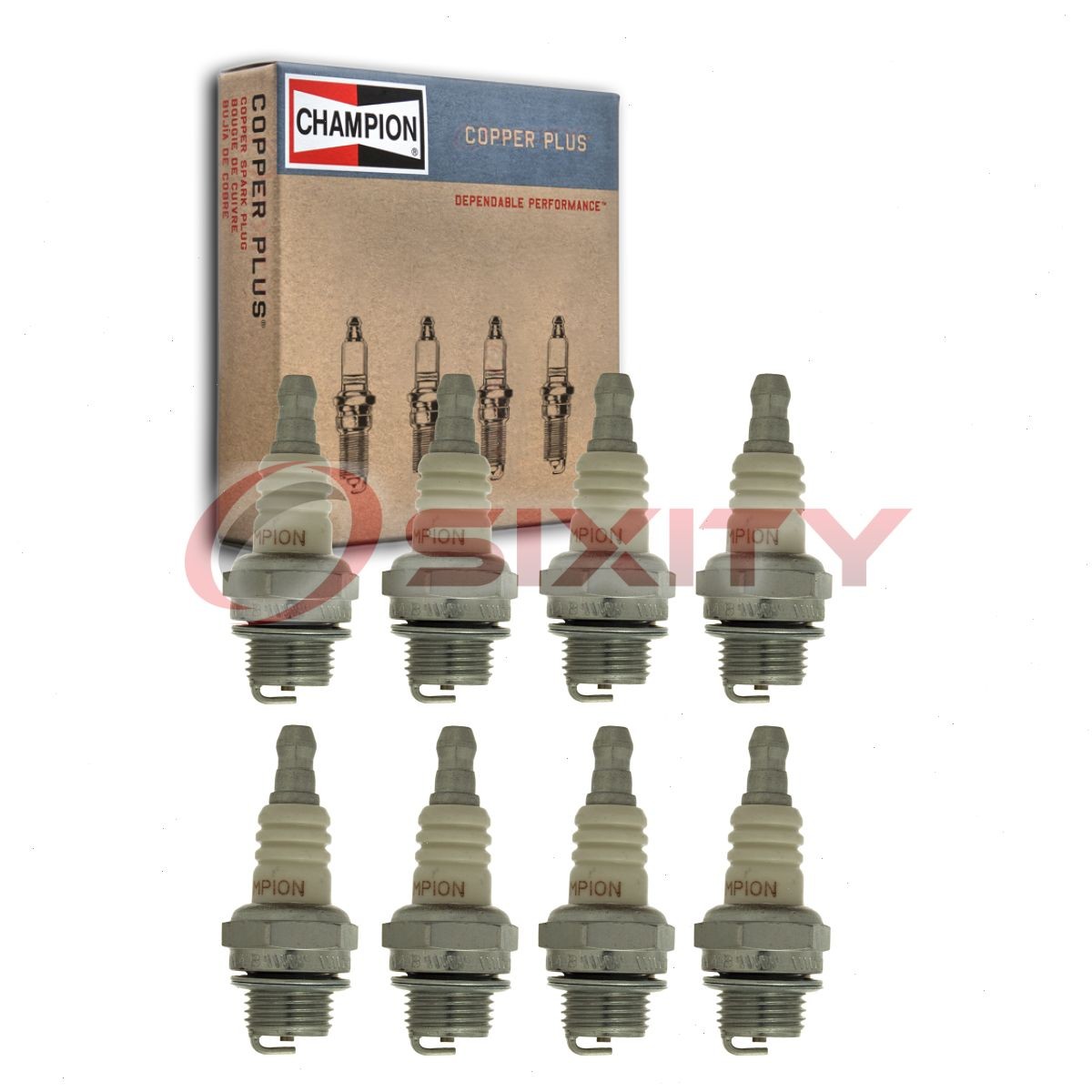 8 pc Champion Copper Plus 840C Spark Plugs for RCJ8 97821 96686 7421 1184 pn