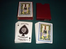 Circa 1910 Gold Seal Champagne Playing Cards, Urbana Wine, New York, w/Box