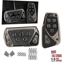 Pack of 2 Car Pedal Covers, Anti-Slip Vehicle Foot Treadle, 2.55In 2 PCS Black