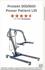 Proactive Medical Protekt 500/600 Power Electric Patient Lift
