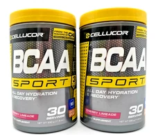 2 Cellucor BCAA Sport All Day Hydration Cherry Limeade 30 Servings Best By 2/26