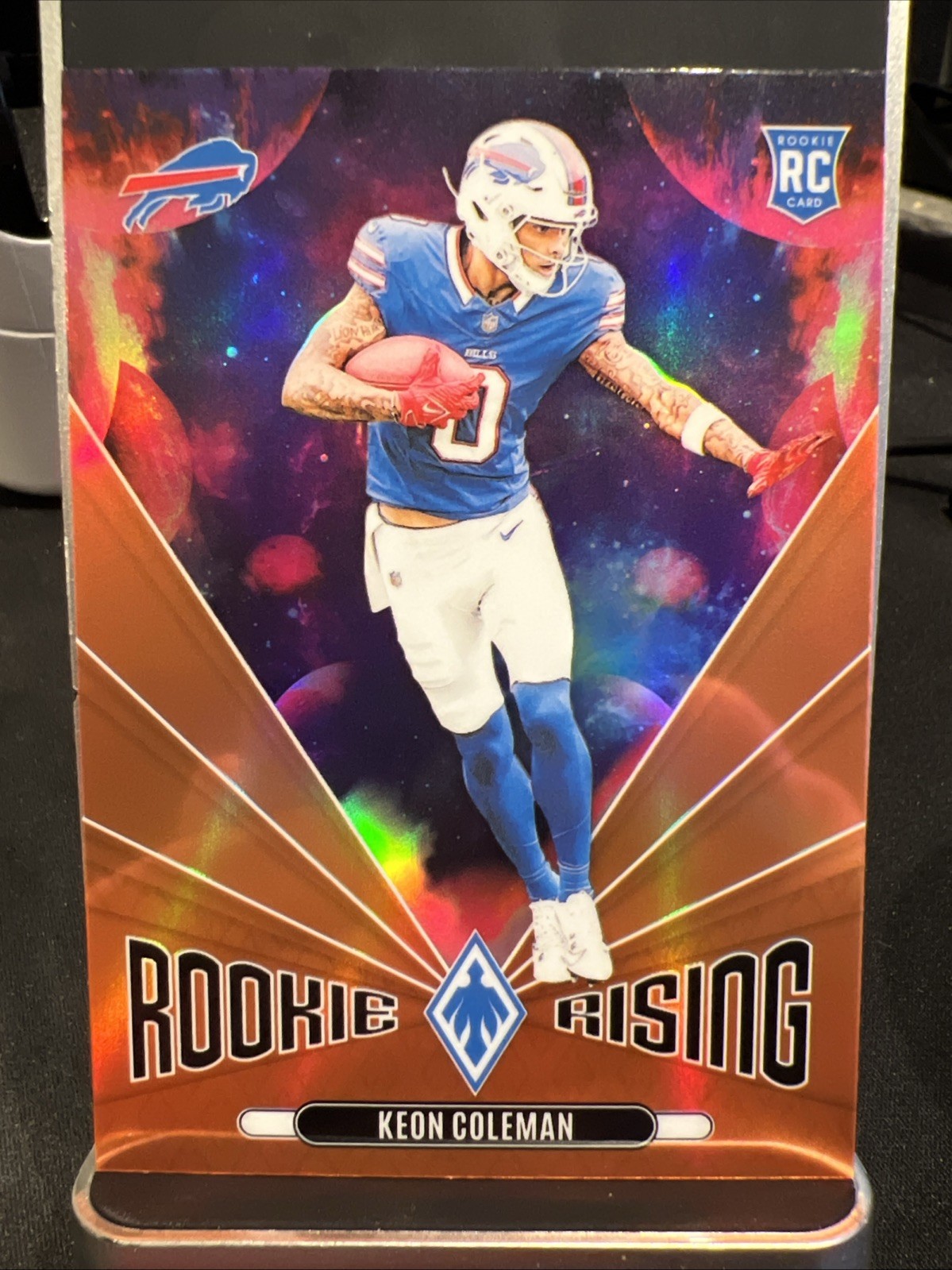 2024 Panini Phoenix Keon Coleman Rookie Rising Orange #RR-KCN Buffalo Bills RC