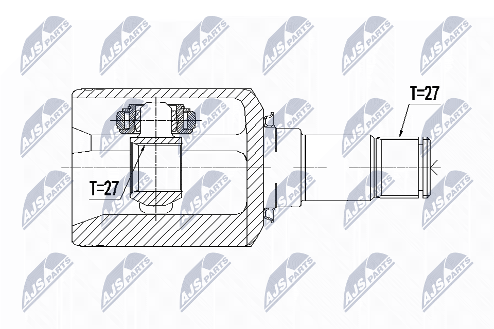 Fits NTY NPW-ME-092 INNER CV JOINT - Image 14