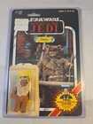 Vintage 1984 Star Wars Last 17 Ewok Paploo Action Figure W Hood & 79 Back Card