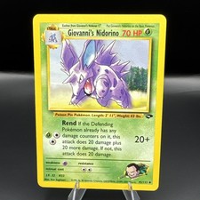 Giovanni's Nidorino 45/132 - Gym Challenge Pokemon MP Condition  on eBay