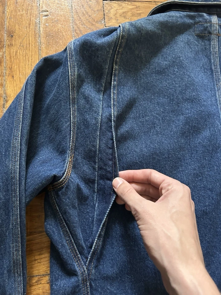 *RARE* - Vintage 80s - Polo Ralph Lauren - Archive Denim Chore Jacket - Size M - Image 4 of 4