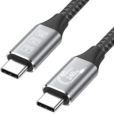 USB4 Cable C to C 40Gbps Data Sync Charge 240W Video 8K60Hz 1.5m