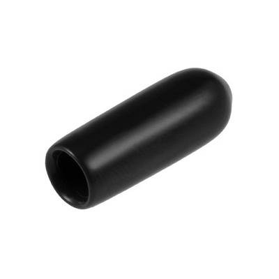 200pcs Rubber End Cap 3.5mm ID 15mm Height Screw Thread Protectors Black