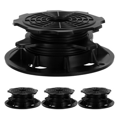 4 Pcs Ground Overhead Supporter Decking Pedestal Adjustable Riser