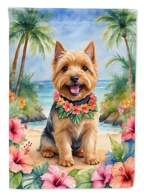 Caroline's Treasures Norwich Terrier Luau Garden Flag DAC6482GF