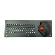 Industrial Keyboard With Ergonomic Trackball Comfortable Plastic Buttons