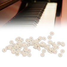 90x Piano Felt Regulating Washer 2mm Thickness Noise Reduction For Repair Beige