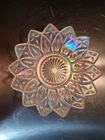 Vintage Federal Glass Iridescent Clear Petal Plate 8.5" – Rainbow Star Flower