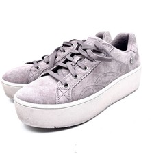 Skechers Women's Grey Suede Martha Stewart x Plateau Sneakers Size 11