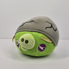 2010 Commonwealth Toys Angry Birds Classic Helmet Green Pig 5" Plush Collection