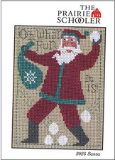 Prairie Schooler - 2025 Schooler Santa - Cross Stitch Chart