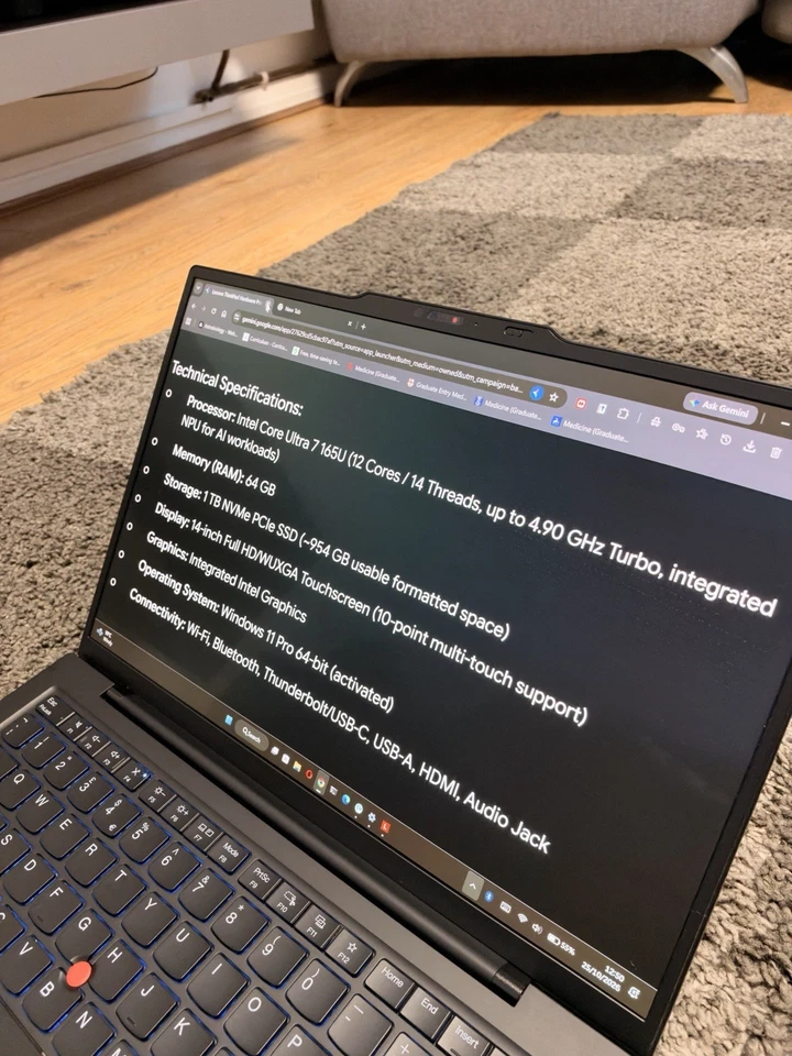 Lenovo ThinkPad X1 Carbon · Core Ultra 7 165U · 64GB · 1TB, photo 3 of 5