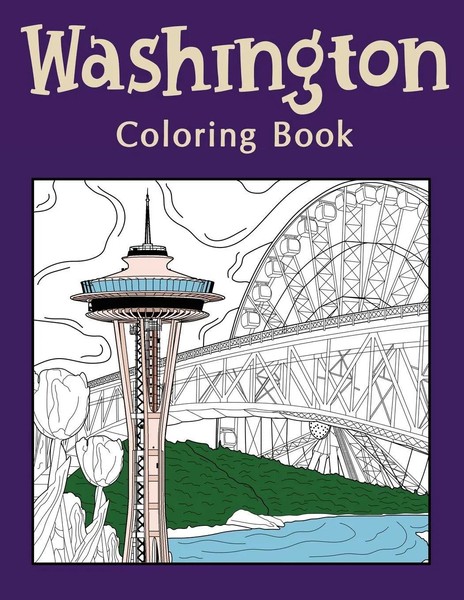 Washington Coloring Book Taschenbuch Kartoniert / Broschiert Englisch 2022-image