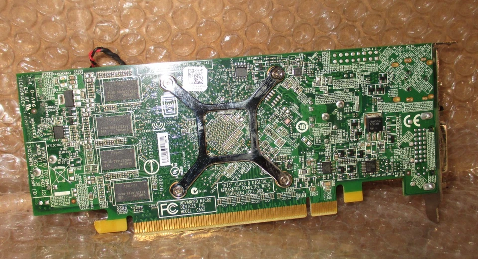 Tarjeta de video AMD R7 250 2 GB DDR3 bajo perfil SFF DVI DisplayPort PCI-e DELL 0FDT1K Foto 3 de 4