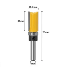 8mm Shank Straight End Mill Router Bit for Drawer Making and Wood Cutting