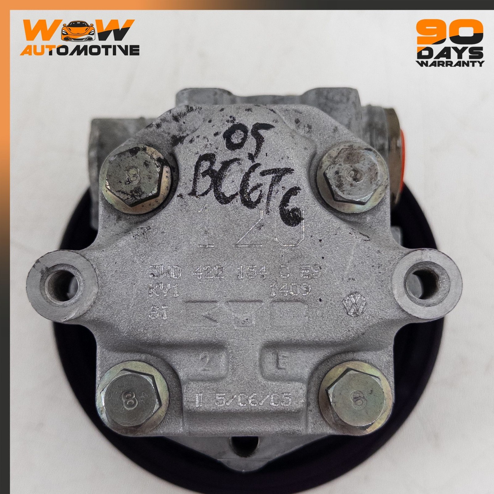 04-13 BENTLEY CONTINENTAL GT FLYING SPUR POWER STEERING PUMP POLY V BELT OEM