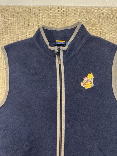 Disney Winnie Pooh Fleece Reißverschluss Weste Damen Größe 18w/20w blau ärmellos Logo - Bild 3 von 17