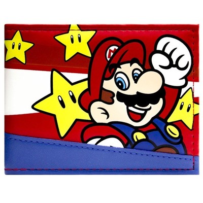 It'sa Me, Mario Invincibility Star Sprungpose Geldbörse/Geldbeutel BiFold ID ...