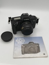 Canon EOS 650 SLR Film Camera Black with Canon Lens EF 50mm 1:1.8 and Manual