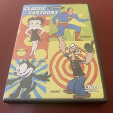 Classic Cartoons DVD Set Superman Popeye Felix The Cat Betty Boop 12 Episodes 
