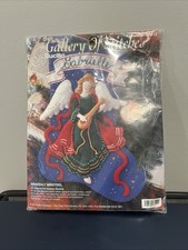 Bucilla Christmas Stocking Kit Heavenly Minstrel 33512 Angel Gallery of Stitches