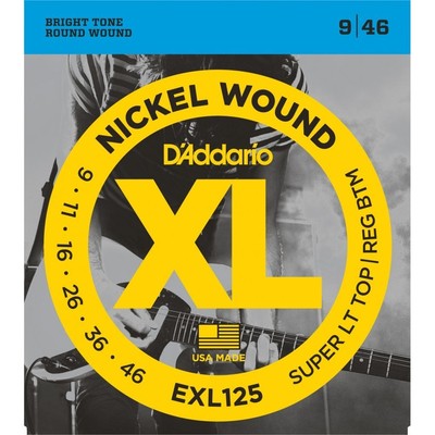 D'Addario EXL125 Super Light Top/Regular Bottom E-Gitarrensaiten 9-46