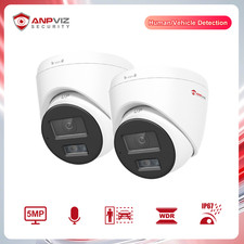 Anpviz 5MP Outdoor PoE IP Camera, AI Human/Vehicle Detection Color Night Vision