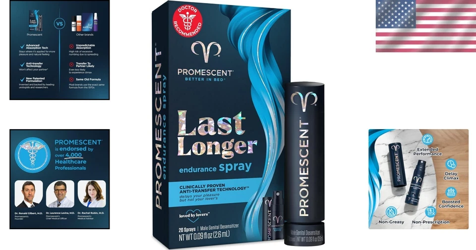 Spray desensibilizante retardante para hombres clínicamente probado para ayudarte a durar más tiempo en... Foto 2 de 4