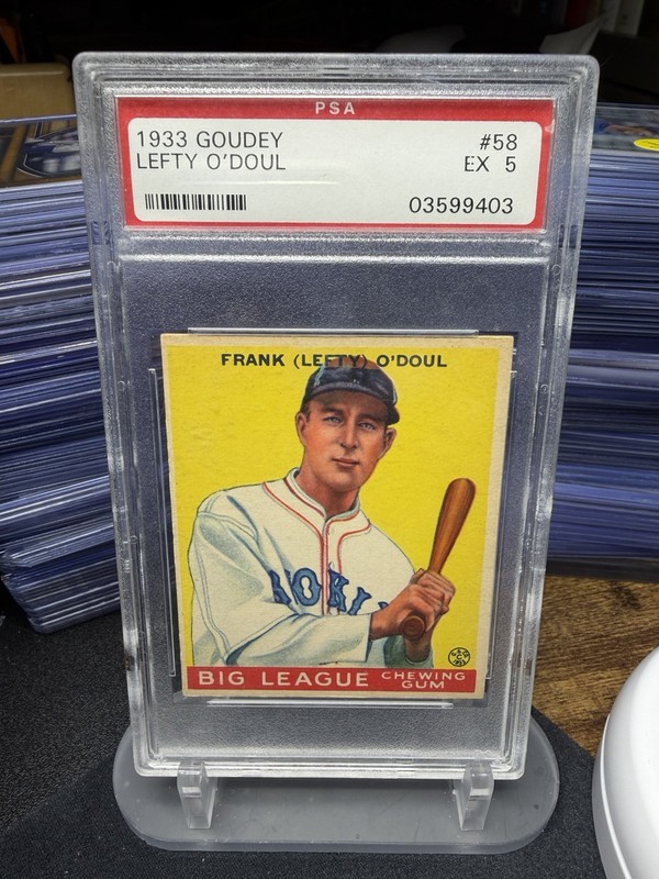 1933 Goudey Lefty O’Doul #232 PSA 5 EX Vintage Pre-War MLB Baseball Card Giants