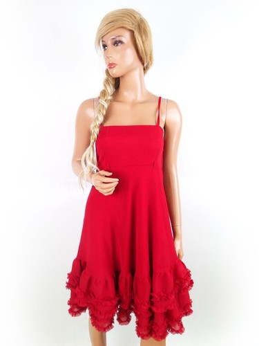 Robe Vero Moda Évasée Avec Broderies - Taille 40/42 - Couleur Écrue - Viscose Douce - Occasion TBE