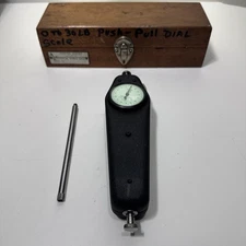Ametek Hunter Spring Dial Mechanical Force Gage  LO-2-M 30 Lbs Push Pull