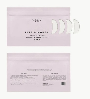 GLOV Beauty Reusable Eyes & Mouth Silicone 4 Patches for Fine Lines Wrinkle