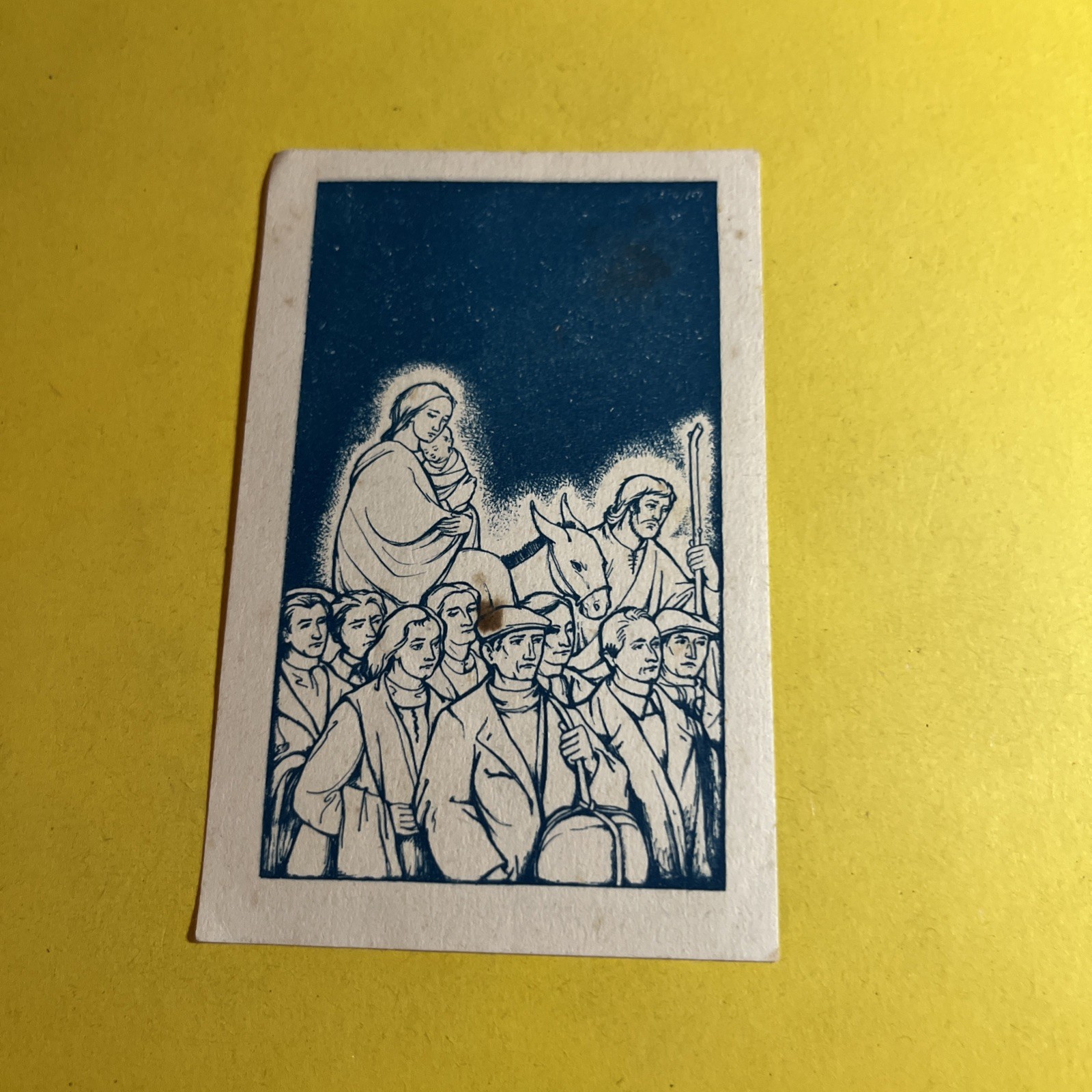PREGHIERA PER GLI EMIGRANTI - SANTINO PREGHIERA COLLEZIONE IMMAGINE SACRA