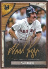 2025 Topps Museum Collection Wade Boggs Framed Autographed Card Auto 08/35
