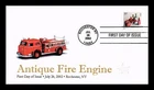 DR JIM STAMPS US COVER FIRE ENGINE ANTIQUE TOYS FIRST DAY ISSUE