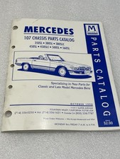 90 Mercedes 107 Chassis Parts Catalog Miller's 560SL 450SL 380SL 350SL 500SL SLC
