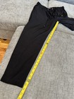 Express Flowy Drapey Straight Leg Black Pants XS — photo 3