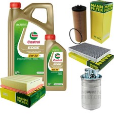 INSPEKTIONSKIT FILTER CASTROL 6L ÖL 5W30 für Audi A4 Avant 8E5 B6 2.5 TDI