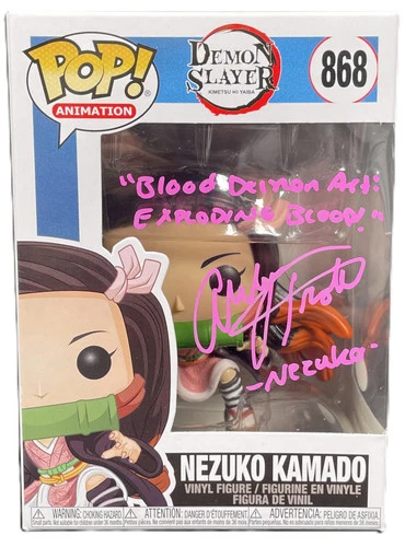 Abby Trott Signed Funko Pop! Animation Demon Slayer Nezuko Autographed JSA COA