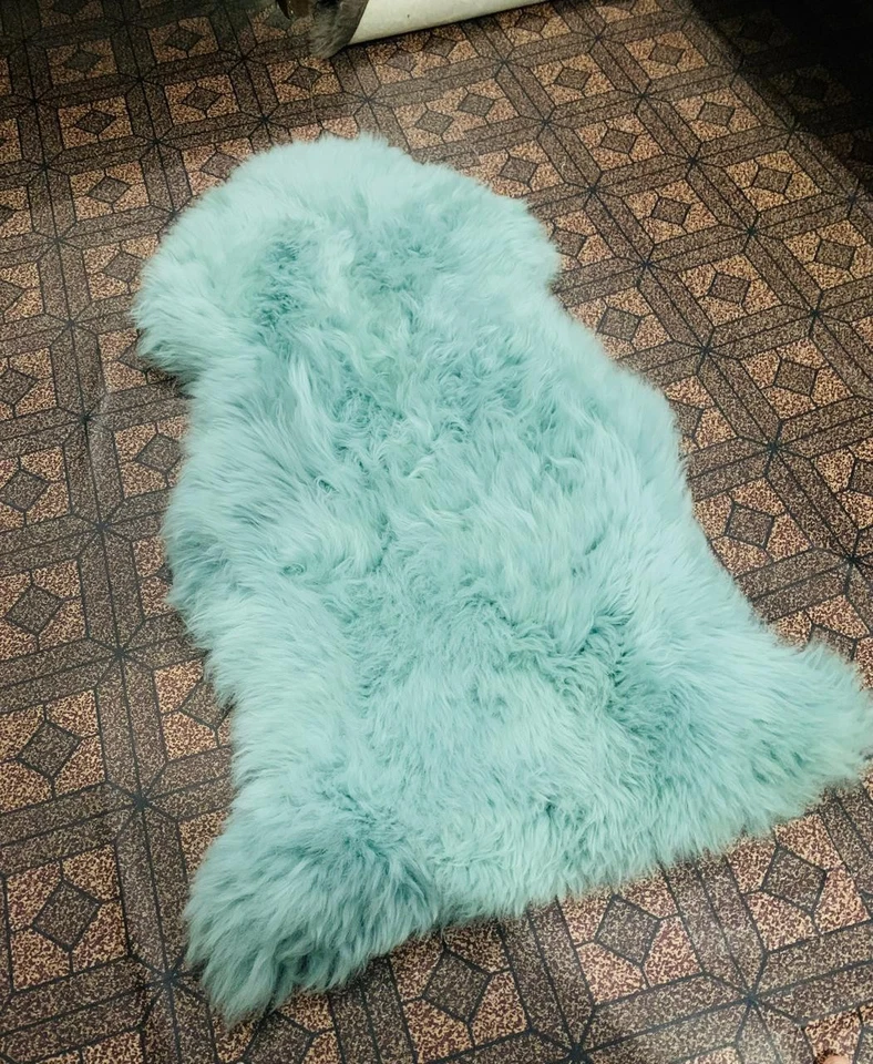 Alfombra de piel de oveja islandesa real | Alfombra de piel de oveja 100 % natural 2 x 3 Foto 2 de 4
