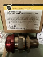CMP TMCX100NB Bress Nickel Plated  1” NPT   