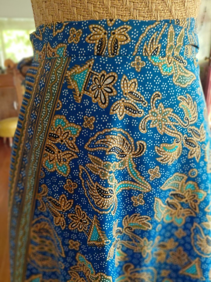 Beautiful Malaysian Batek Wrap Skirt