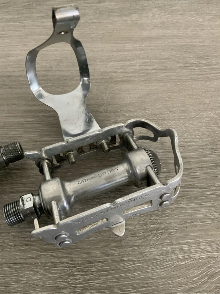 CAMPAGNOLO GRAN 运动平台踏板 9/16 银色 386 克 AVOCET 夹 — 第 3/4 张图片